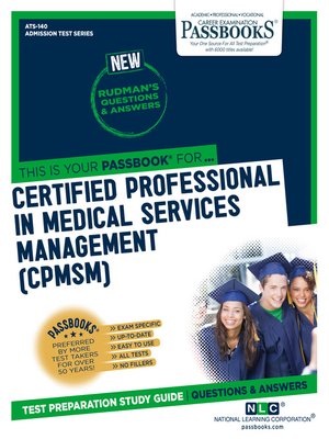 cover image of Certified Professional in Medical Services Management
